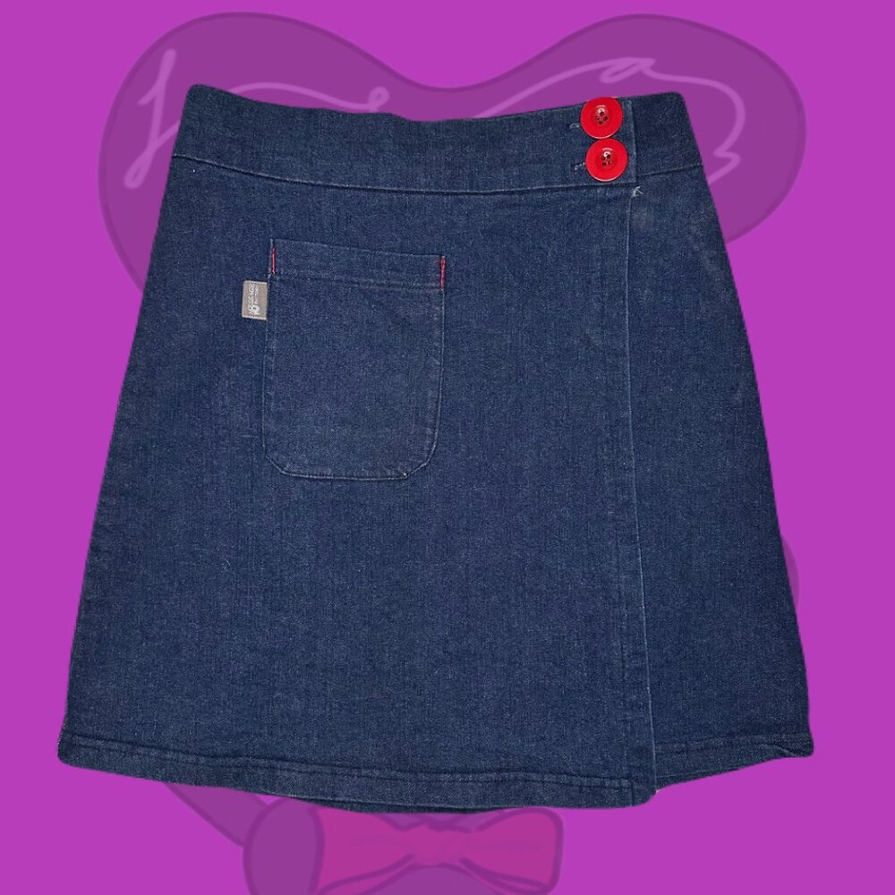 Denim Wrap Skirt Made In Canada